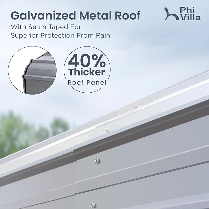 PHI VILLA 12'x30'x8.5 'Metal Carport - Image 4