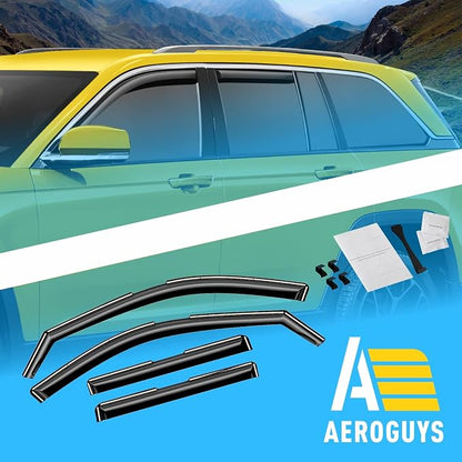Extra Durable Window Deflectors in-Channel Window Visors Rain Guards Fit - Image 8