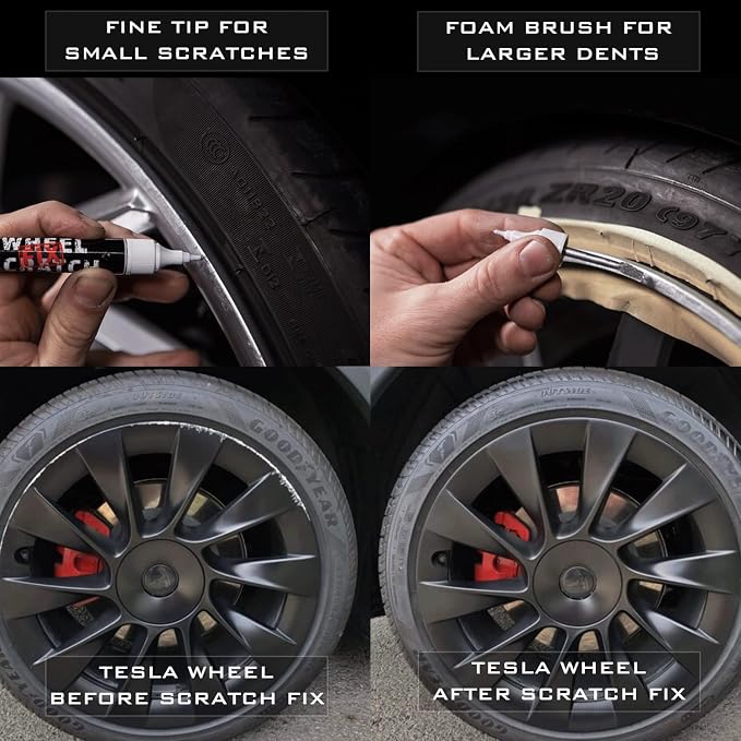 Gray Rim Touch Up Paint, Car Wheel Scratch Repair, Wheel Touch Up Paint Pen - Image 5