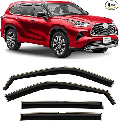 Voron Glass in-Channel Extra Durable Rain Guards by VoronGlass-highqualityautoaccessories