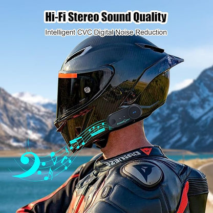 FreedConn TCOM VB Motorcycle Helmet Bluetooth Headset, Motorcycle Communication - Image 5