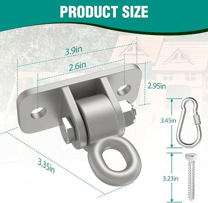 BETOOLL Swing Hangers with Bearing, Heavy Duty Porch Swing Hanging Kit - Image 5