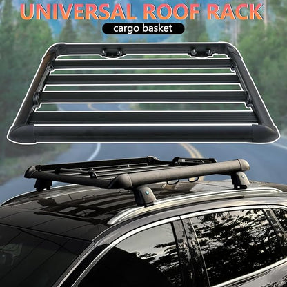 AUTOXBERT 50" x37.8" x3.54" Universal Aluminum Roof Rack Rooftop Cargo Carrier - Image 8