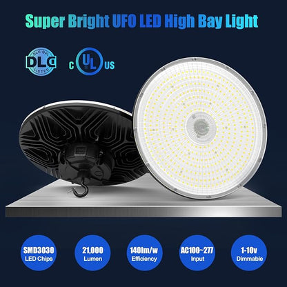 BBESTLED 9Pack UFO LED Low Bay Light 4000K 80W 100W 150W 21, 000Lumen 3000K - Image 3