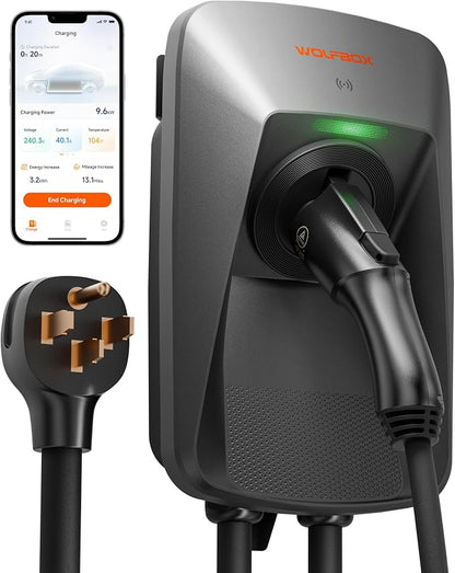 WOLFBOX Level 2 ev Charger 40 Amp J1772, ev Charger Level 2 by WOLFBOX