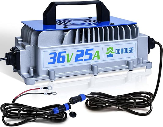 DC HOUSE 36V 25A Lithium Battery Charger, 900W Fast Charger, Charging by DCHOUSE