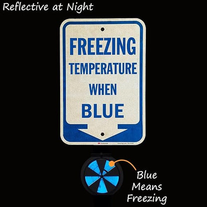 SmartSign Freezing Temperature When Blue Sign - Image 8