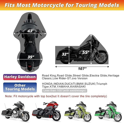 Motorcycle Cover, with Vents Dirt Bike Cover, - Image 2