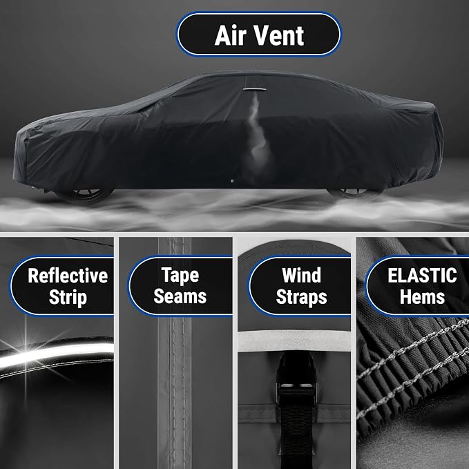iCarCover Custom Car Cover for Pontiac Tempest Wagon Waterproof All-Weather - Image 5