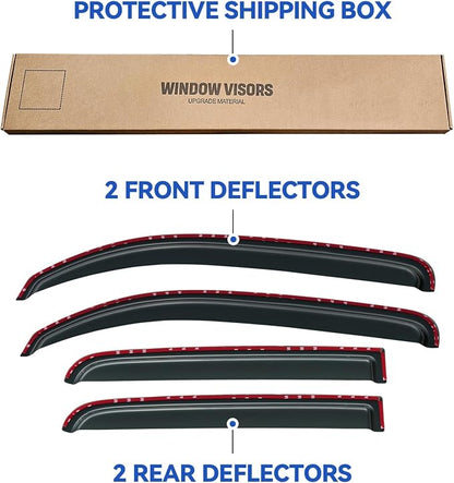 in-Channel Window Visors Rain Guards Shield - Image 5