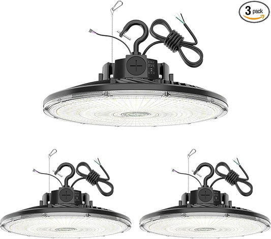3 Pack 480V LED High Bay Light UL DLC Listed UFO Light 150W 100W 80W Adjustable by YELLORE-Professionalledlightsmanufacturerspecializingincommercialandindustriallighting