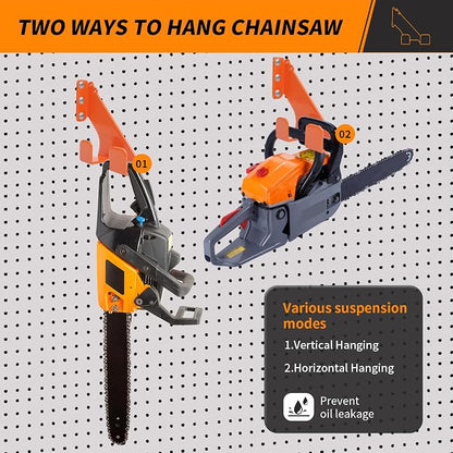 Chainsaw Hanger, 180LB Wall Mount Chainsaw Holder, Heavy Duty Chainsaw Storage - Image 3