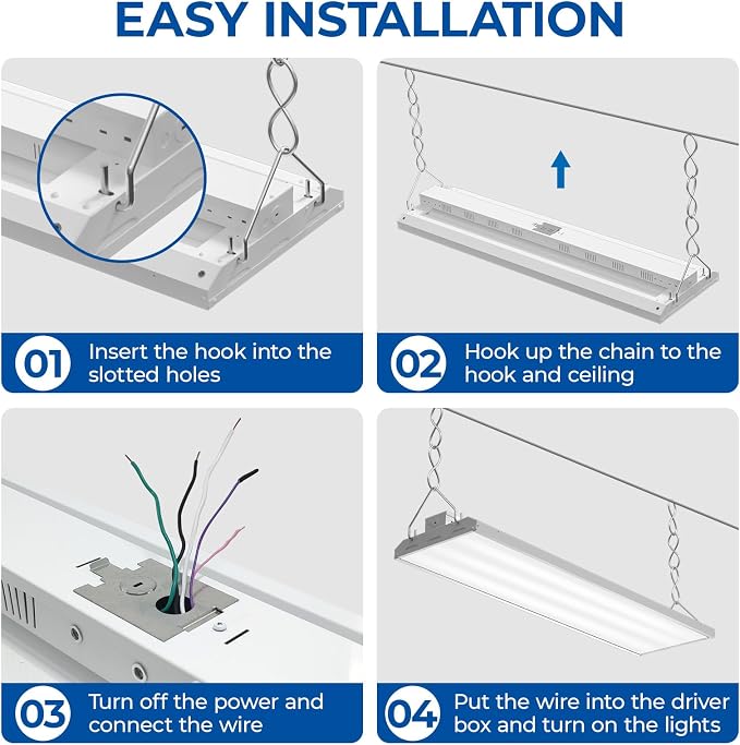 CINOTON 4FT 210W LED Shop Light - Image 11