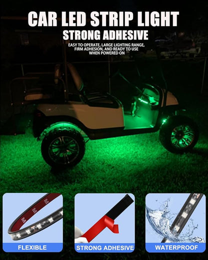 12V Led Light Strip 32CM Waterproof Green Led Strip Lights - Image 3