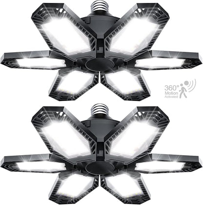 TANBABY 2 Pack Motion Sensor Garage Light, Total 30000LM Deformable Garage - Image 8