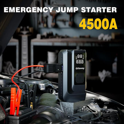 7-in-1 Jump Starter 4500A Car Jumper Starter Portable - Image 2