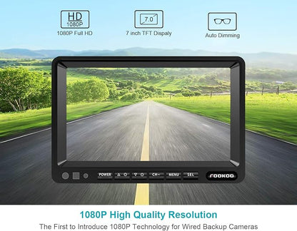 FOOKOO Ⅱ HD Backup Camera System Kit, Sharp CCD Chip, 100% Not Wash Up - Image 2