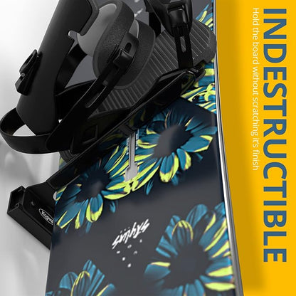Koova Snowboard Wall Mount Rack Holder | Garage Snowboard Storage Organizer | - Image 5