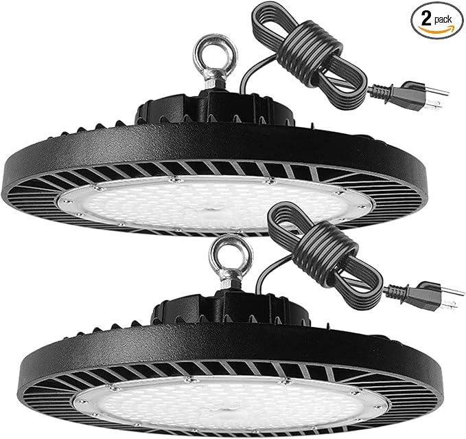 2Pack 250W UFO LED High Bay Light, 30000lm 6000K Daylight 2500W Equivalent by Superyofo