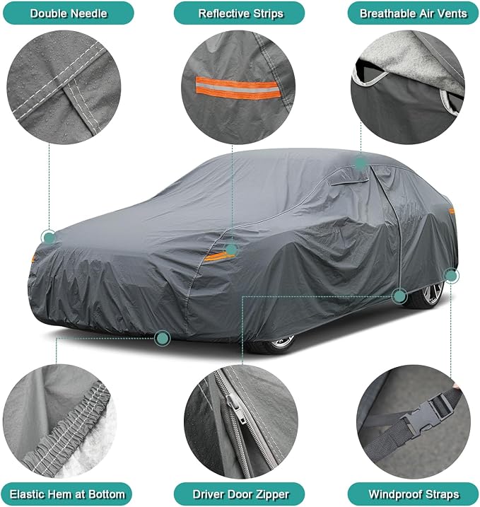Premium Car Cover Custom Fit GMC Yukon, not fit Yukon XL, 16 Layers Heavy Duty - Image 3