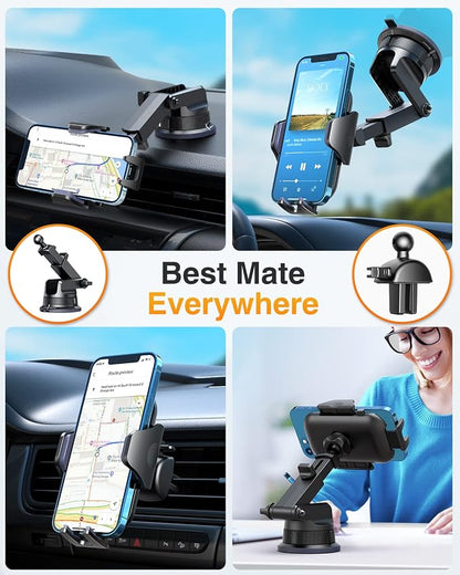 VANMASS Universal Car Phone Mount Dashboard Phone Holder, Handsfree Windshield - Image 4