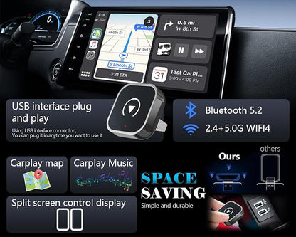 2025 Wireless CarPlay Adapter – Convert Wired to Wireless CarPlay, Mini USB - Image 4