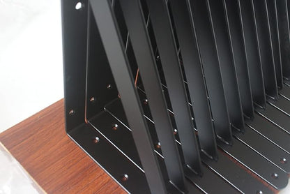 32 Pack L11 x H 8" Black Heavy Duty Shelf Brackets - Image 4