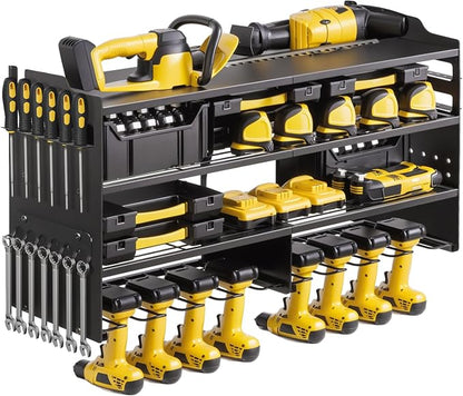 oviitech Power Tool Organizer Wall Mount, 8 Drill Holder Wall Mount Loads 400lbs by oviitech