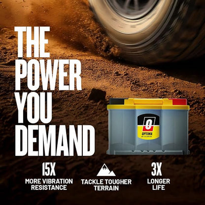OPTIMA Batteries High Performance DH6 YellowTop Dual Purpose Sealed AGM Car - Image 6