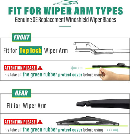 24" 24" 10" Windshield Wiper Blades Replacement - Image 8