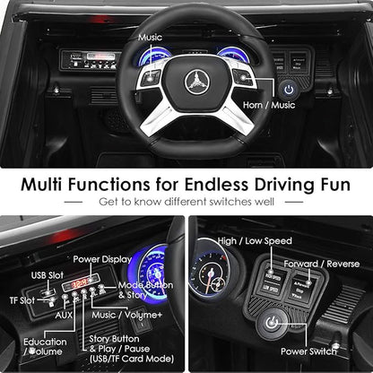Costzon Ride on Car, Licensed Mercedes-Benz Maybach, 12V Battery Powered - Image 6