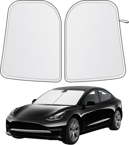 EcoNour Tesla Windshield Sun Shade | Foldable Front Windshield Shade by EcoNour