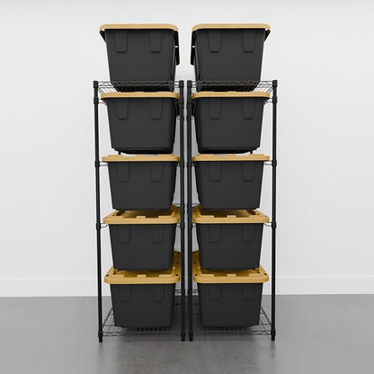 SafeRacks 2 Pack 5-Tier Steel Tote Rack - Image 2