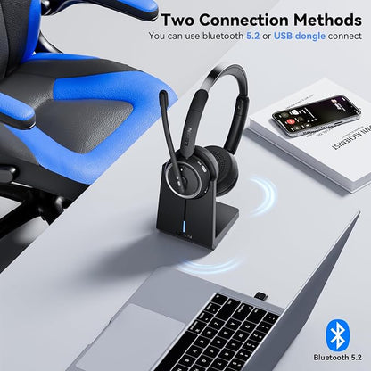 Wireless Headset with Mic for Work, Wireless Headphones with Mic for Work from - Image 4