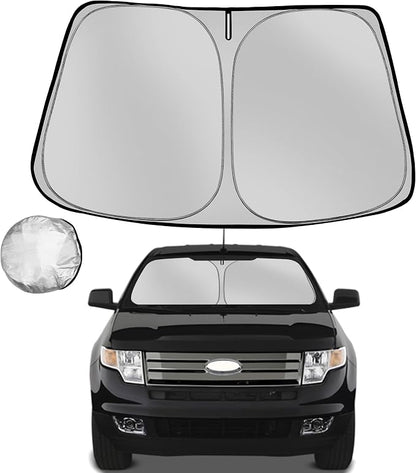 Windshield Sun Shade for 2007-2014 Ford Edge Foldable Sun Sunshade for Car by Fonowka