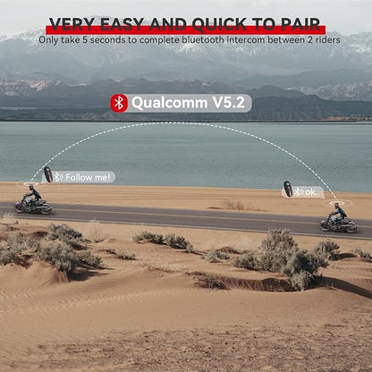 Motorcycle Bluetooth Headset V5.2 - Image 3