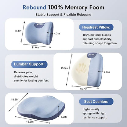 FLORICH Seat Cushion and Lumbar Support Pillow - Image 3