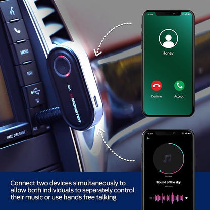 Monster Bluetooth Receiver for Car and Home, Microphone, Google Voice & Siri - Image 4