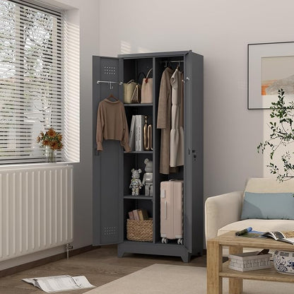 GREATMEET 65" H Metal Garage Storage Cabinets - Image 4