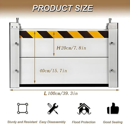 Flood Barriers for Home Exterior, Aluminum Alloy Outdoor Garage Doors Water - Image 4
