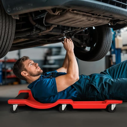 Magshion Mechanic Creeper with Padded Headrest and Tool Tray, 330 lbs Capacity - Image 2