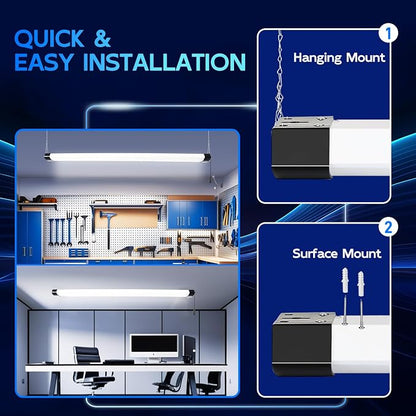 hykolity 4FT 70W LED Shop Light Linkable, 5000K Utility Shop Lights - Image 3