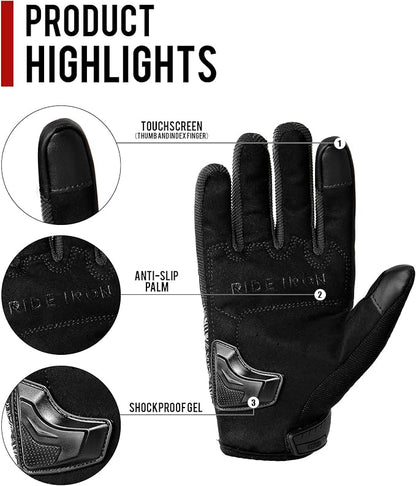 BORLENI Motorcycle Gloves Motorbike Glove - Image 2