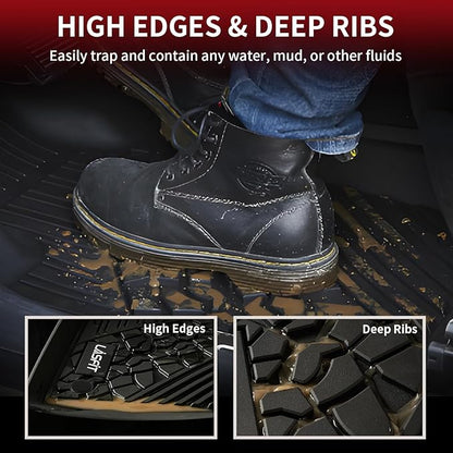 LASFIT Floor Mats for Jeep Compass 2017-2025 All Weather TPE Custom Fit Car - Image 4