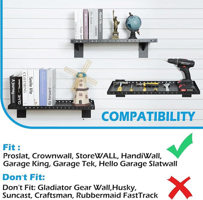 Slatwall Shelves 24x10 Inch, Slatwall Accessories - Image 3