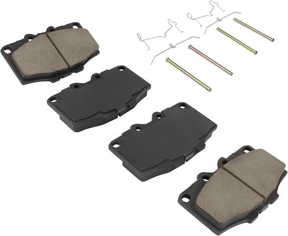 Premium Semi-Metallic Front Brake Pads Compatible - Image 2