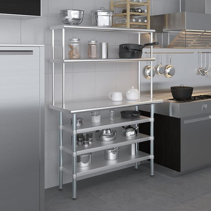Amgood 18" x 48" Stainless Steel Work Table - Image 9