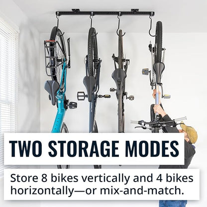 Teal Triangle Ceiling Mounted Bike Rack - Image 4
