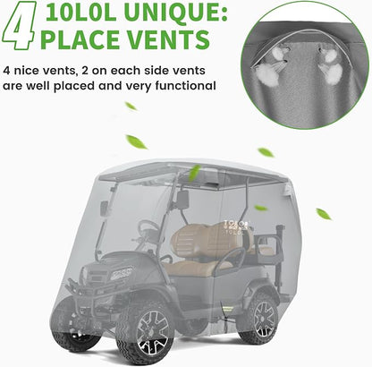 10L0L Heavy Duty Golf Cart Cover - Image 8