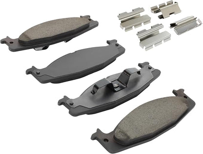 Premium Semi-Metallic Front Brake Pads Compatible - Image 2